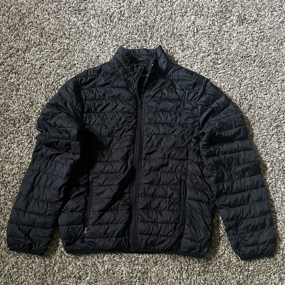 Men's Black Puffer Jacket